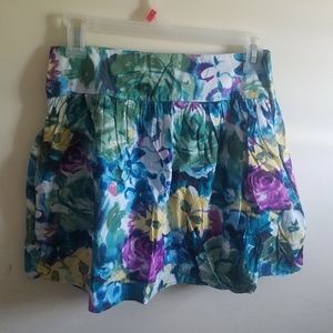 Floral Mini Skirt